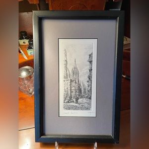 Vintage Etching ‘Saint Severin’